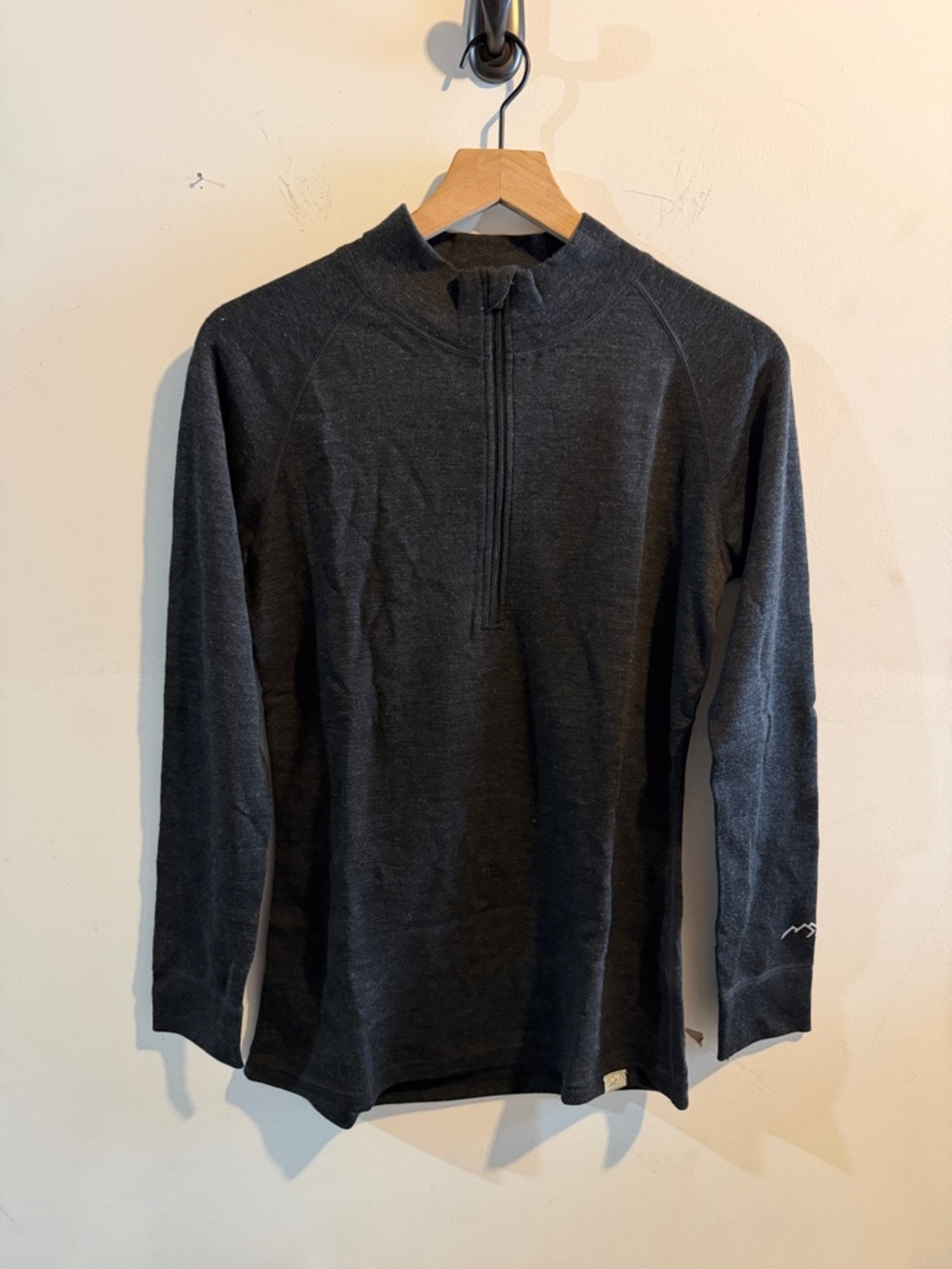 Merino Tech Women’s Charcoal Half-Zip Pullover Top